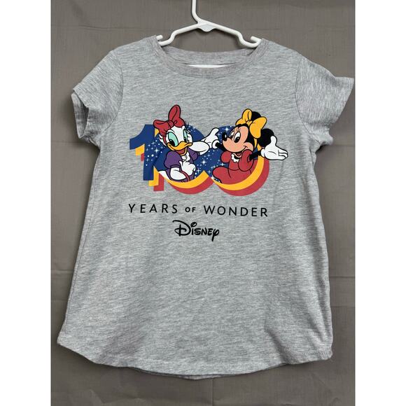 Disney Girls Shirt 100 Years of Wonder with Minnie and Daisy, Size 7/8 - Picture 5 of 5